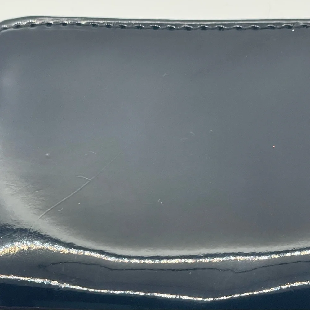 Dior Beauty Diva VIP Black Patent Zip Around Wallet Cardholder